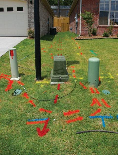 Private utility locating service in Kansas City before excavation begins