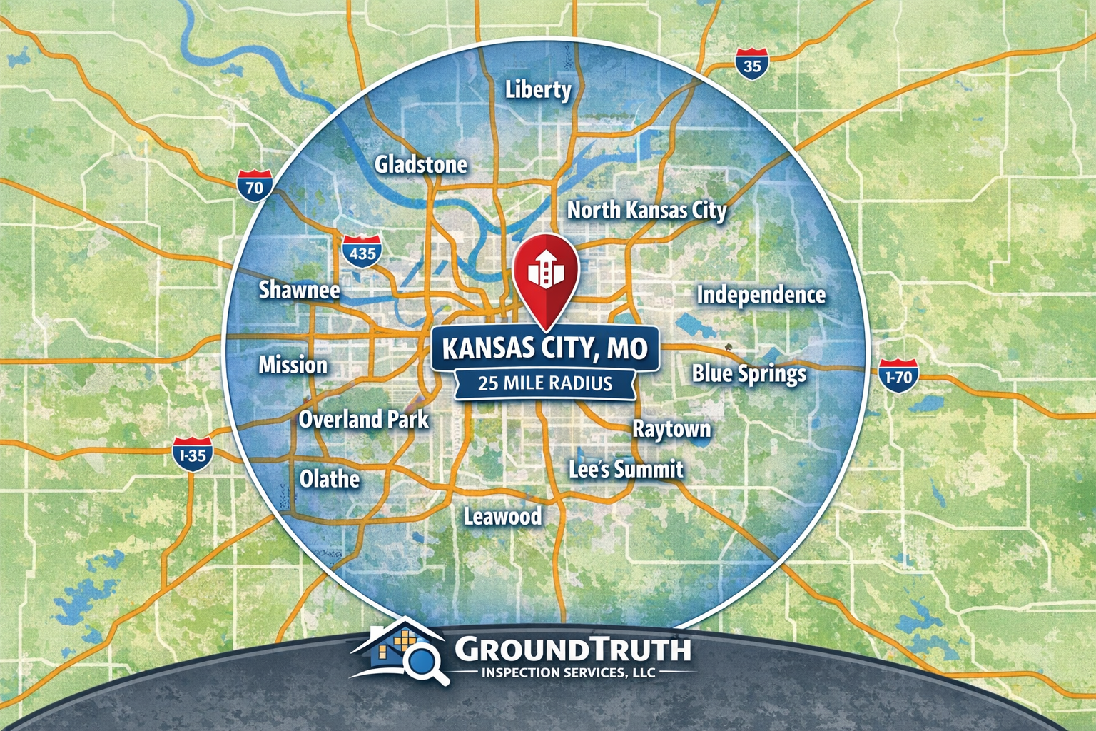 GroundTruth service area map